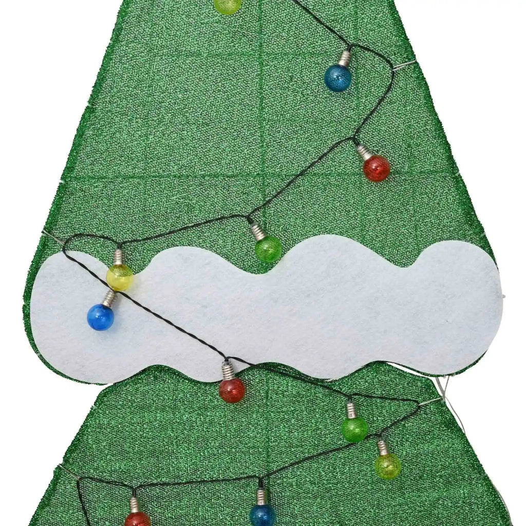 Albero di Natale | Decorazioni natalizie Illuminato con 3 Scatole Regalo 2D Bianco Caldo