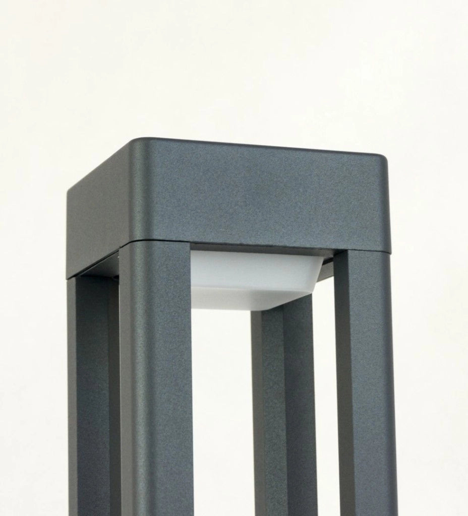 Lampione da giardino 50 cm GX53 grigio scuro IP54 SU-MA
