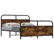 Giroletto senza Materaso in Metallo Rovere Fumo 193x203 cm 3318641