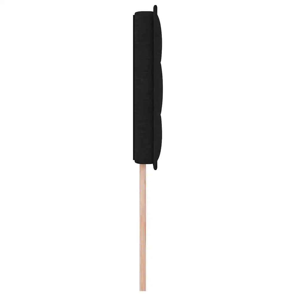 Testiera LED con strisce LED con testiera Nero 80 cm Tessuto 3337966
