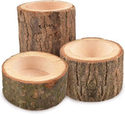Set di Supporti per Candelabri in Legno Personalizzabili da 3 per Feste e Decorazioni