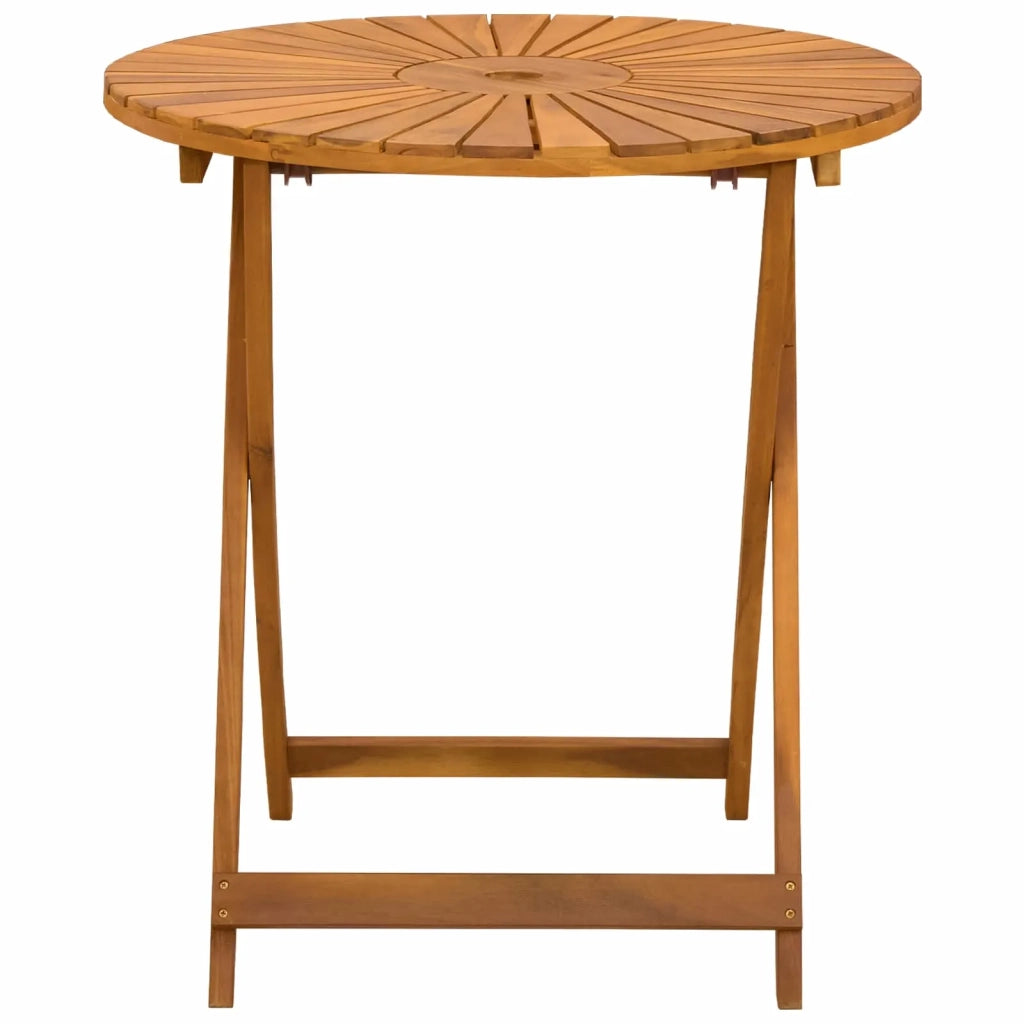 Tavolo da Giardino Pieghevole Naturale Ø70 x 75 cm 42024979