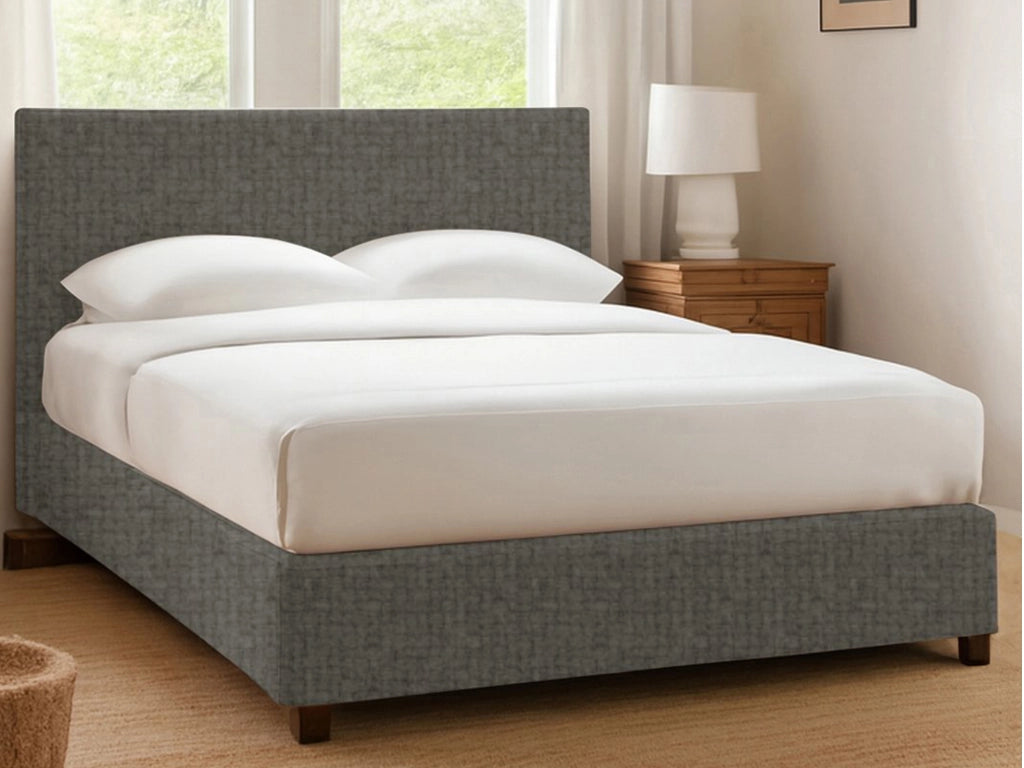 Dagenham, Letto Singolo Sfoderabile Made in Italy, Grigio Tortora
