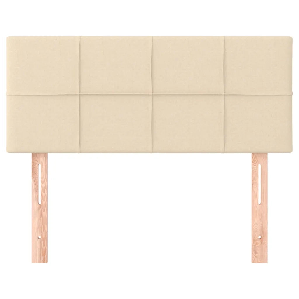 Testiera-Testata-Testiera Decorativa Crema 100x5x78/88 cm in Tessuto 572990