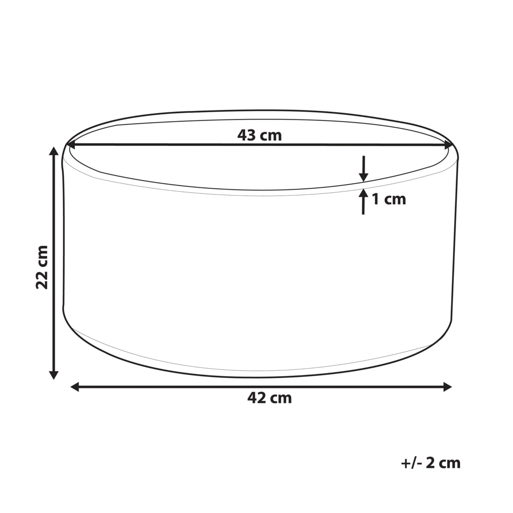 Vaso per piante da interno per esterno Vaso da fiori effetto marmo bianco miscela di pietre Rotondo 43 cm Resistente ai raggi UV