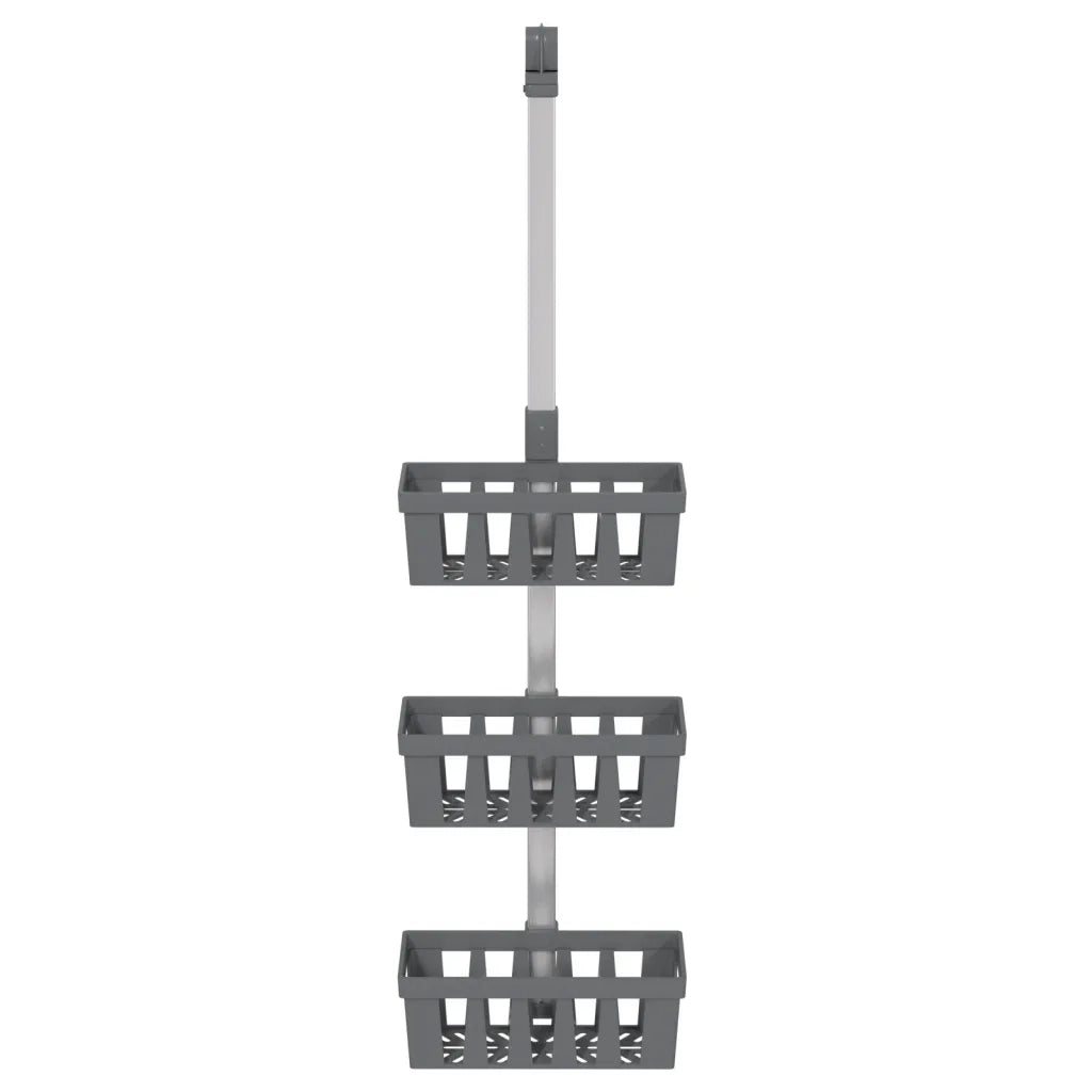 Ripiani Pensili da Doccia 30x15x(67-105) cm in Alluminio CFW5870132