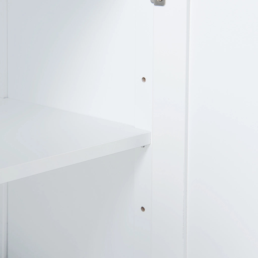 Armadietto da Bagno Karlsøy con Ante e Scomparto - Bianco [en.casa]