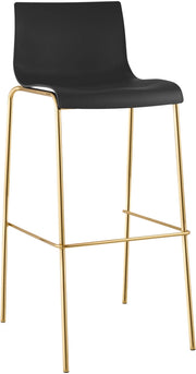 Sgabello da bar Hoover in plastica 4 piedi oro 2