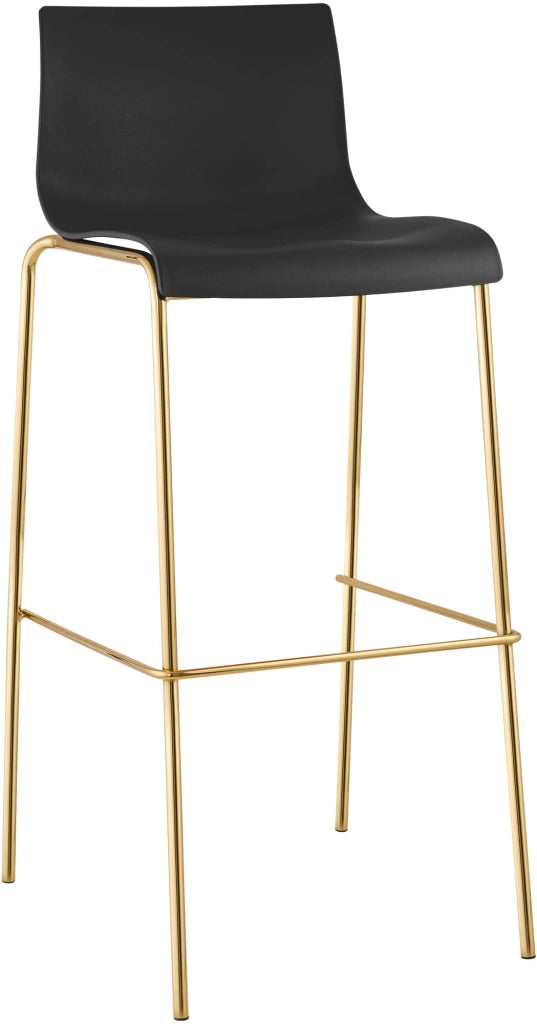 Sgabello da bar Hoover in plastica 4 piedi oro 2