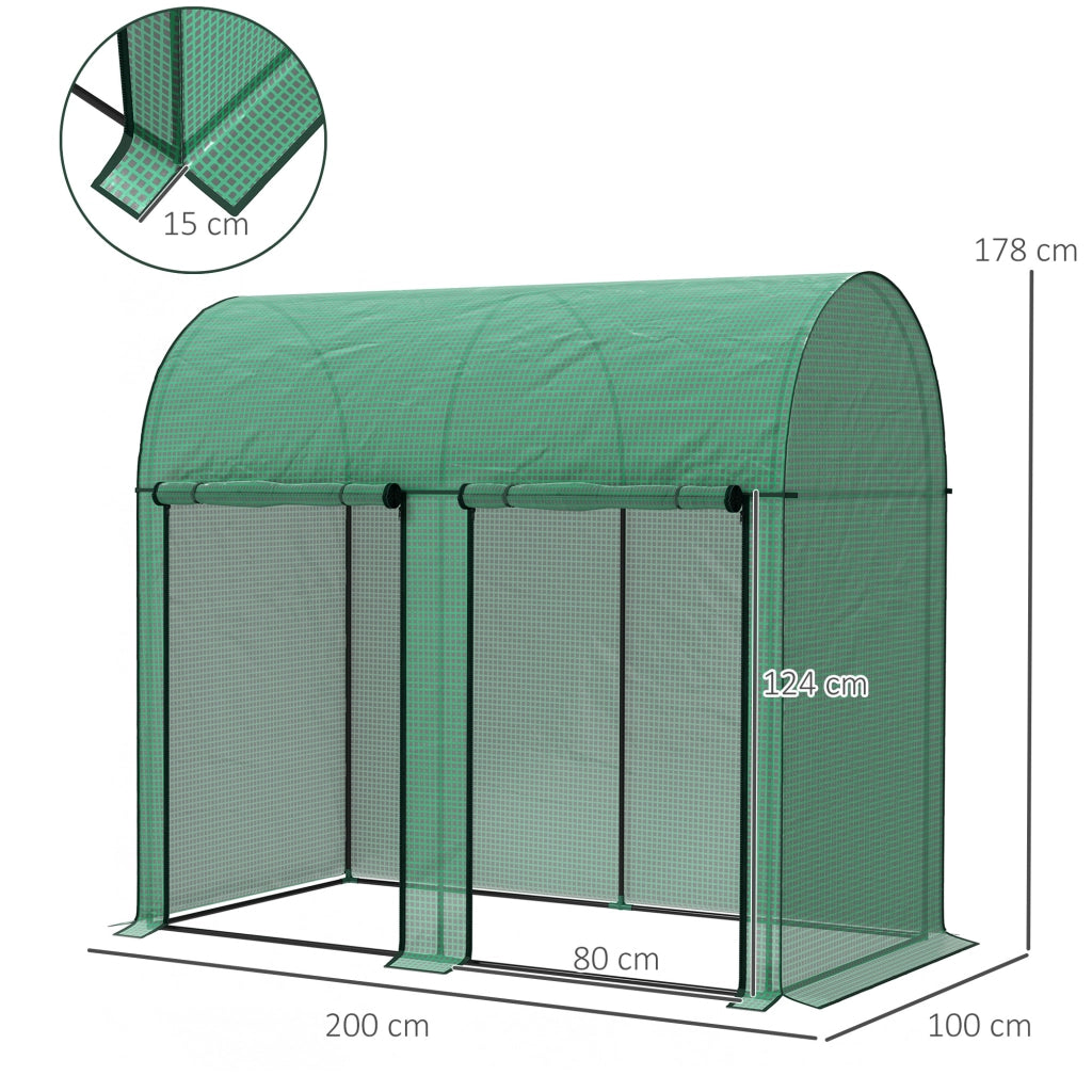 Serra da Giardino 2 m2 ¨C zephmum ¨C Verde 2x1x1.78m