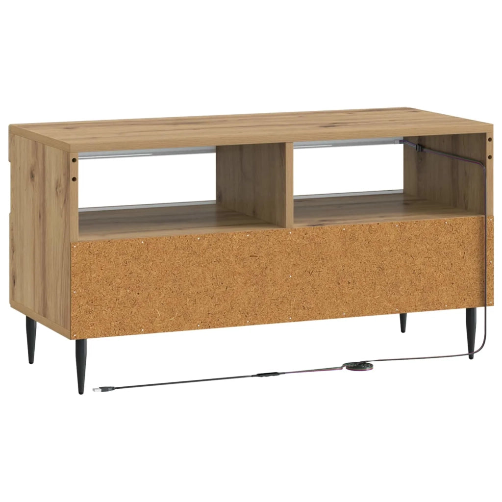 Mobile TV LED Rovere Artigianale Legno ingegnerizzato 896564