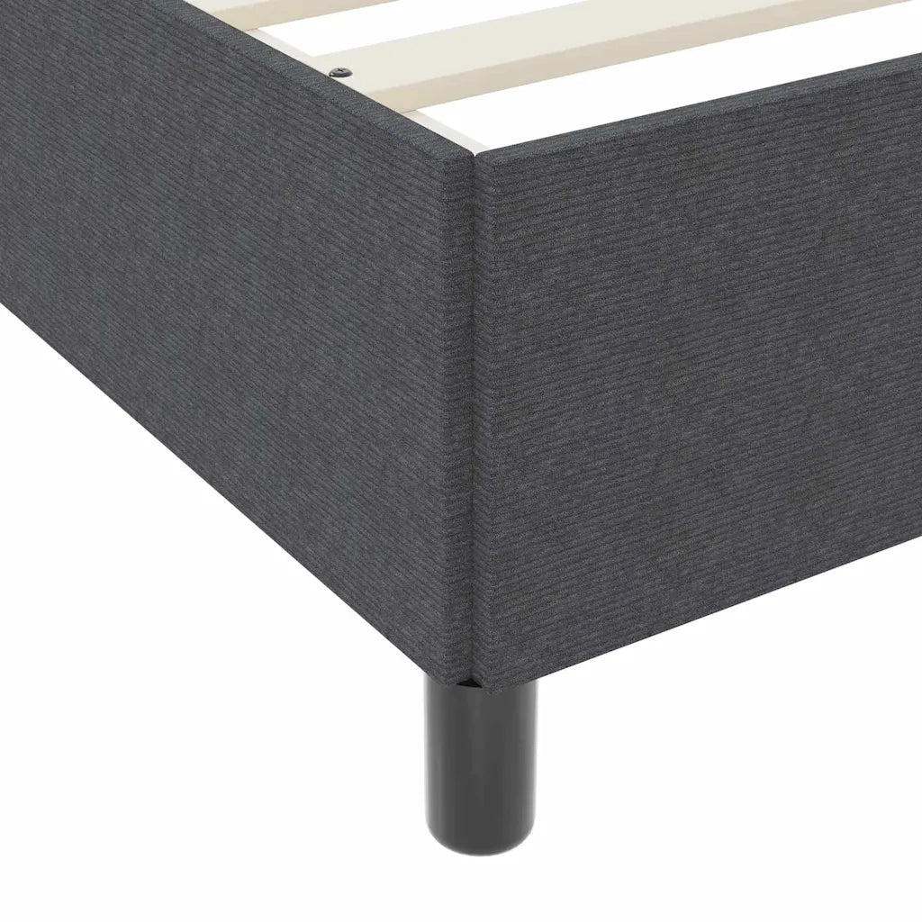 Struttura del letto-Giroletto Grigio scuro 80 x 200 cm Tessuto 966340