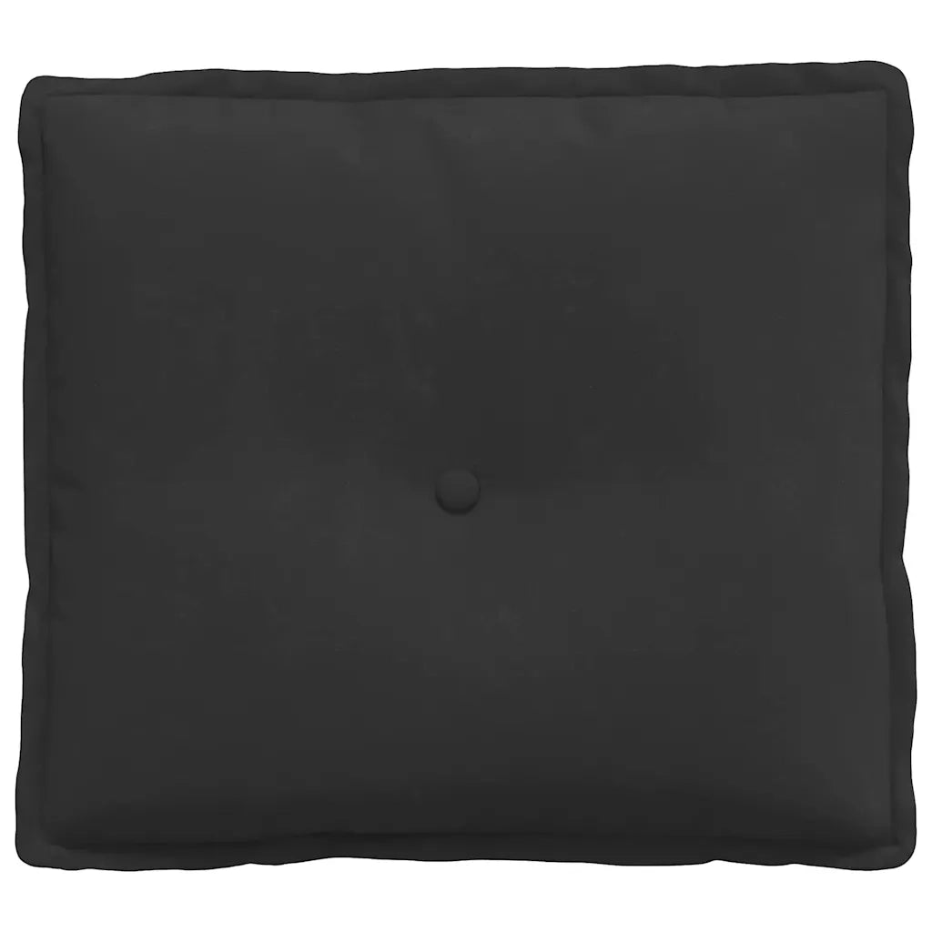 Cuscino per Schiena Nero 50 x 45 cm Tessuto in Microfibra 42014647
