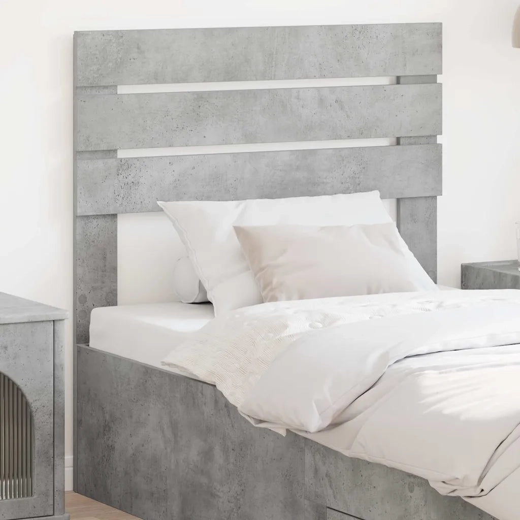 Testiera-Testata-Testiera Decorativa Grigio cemento 90 cm Legno multistrato 871962