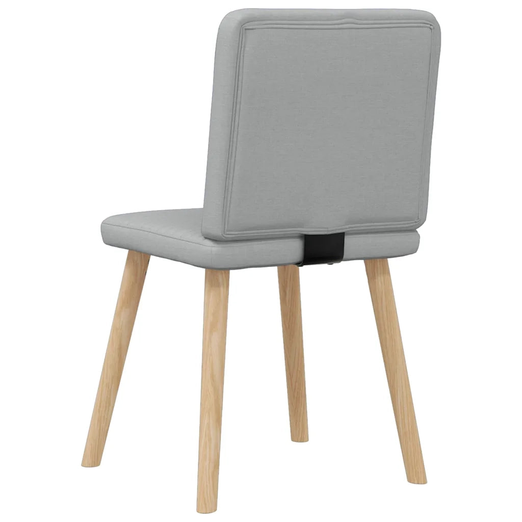 Sedie da Pranzo 4 pz Grigio Chiaro in Tessuto 3315244