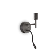 Lampada Da Parete Set Up Map2 Nero Ideal-Lux