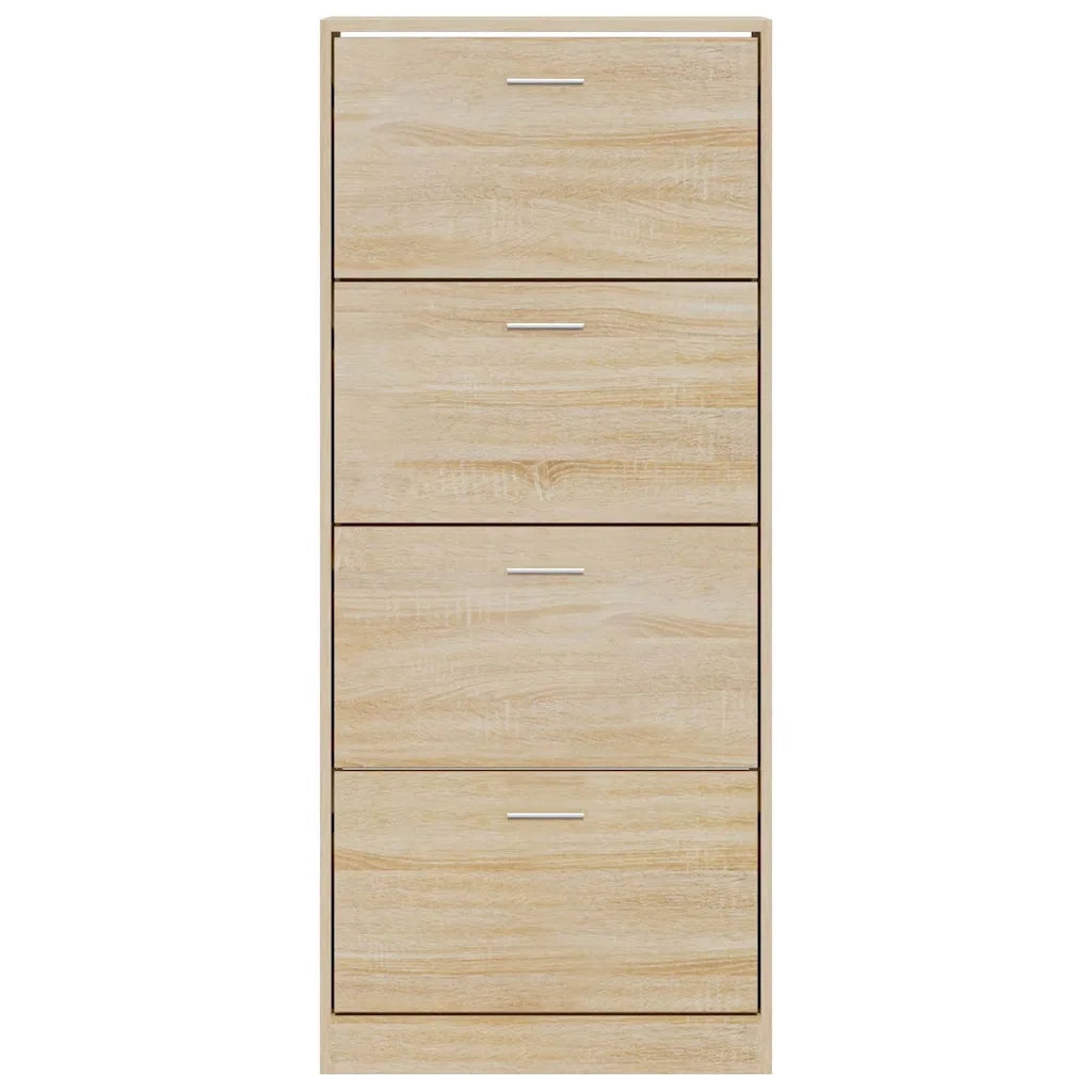 Scarpiera Rovere Sonoma 63x24x147 cm in Legno Multistrato 342543