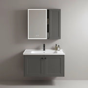 Set Di Mobili Da Bagno Con Lavabo Monti 60cm Grey
