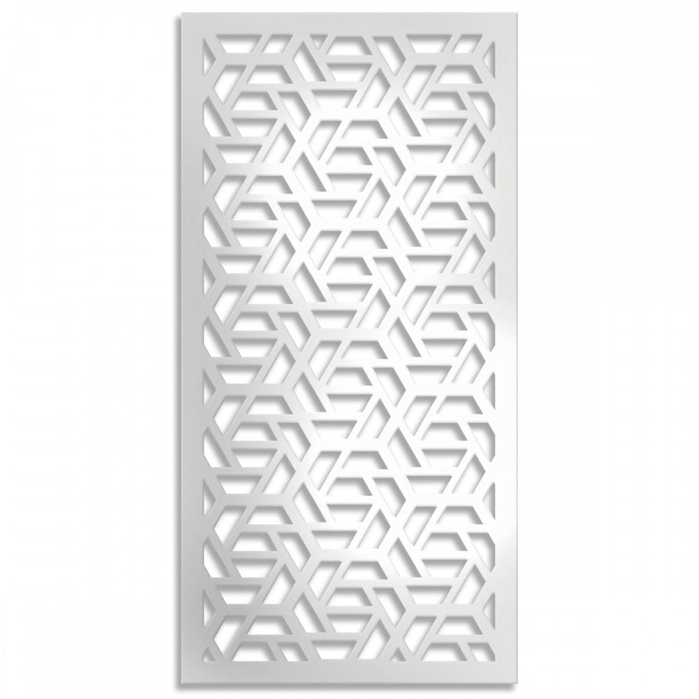 ROMBO - Pannello in PVC traforato - Parasole Colore: bianco, Misura: 50x150 cm