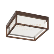 GES2092- APPLIQUE LED 3000-4000-5000K 960-1050-1010LM 20W MARRONE IP65 ALLUMINIO E METACRILATO