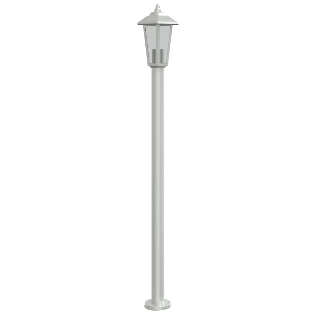 Lampada da terra per esterni in argento 120 cm in acciaio inox Argento 02_0042516