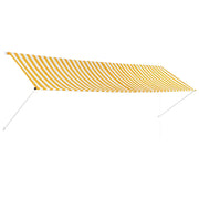 Tenda da Sole | Tenda parasole Retrattile 400x150 cm Giallo e Bianco