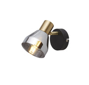 Plafoniera Industrial-Nordico Westminster Acciaio Nero Fumè 1 Luce E14