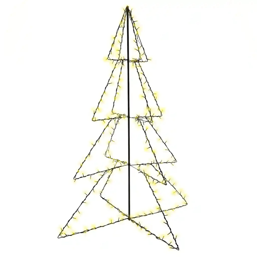 Albero di Natale | Decorazioni natalizie a Cono 240 LED per Interni Esterni 115x150 cm