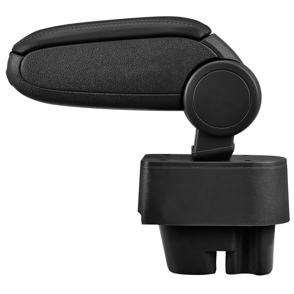 Bracciolo centrale per PEUGEOT 207 207 SW 207 CC - con vano portaoggetti - imbottito - in similpelle - nero con cuciture nere 03_0000607