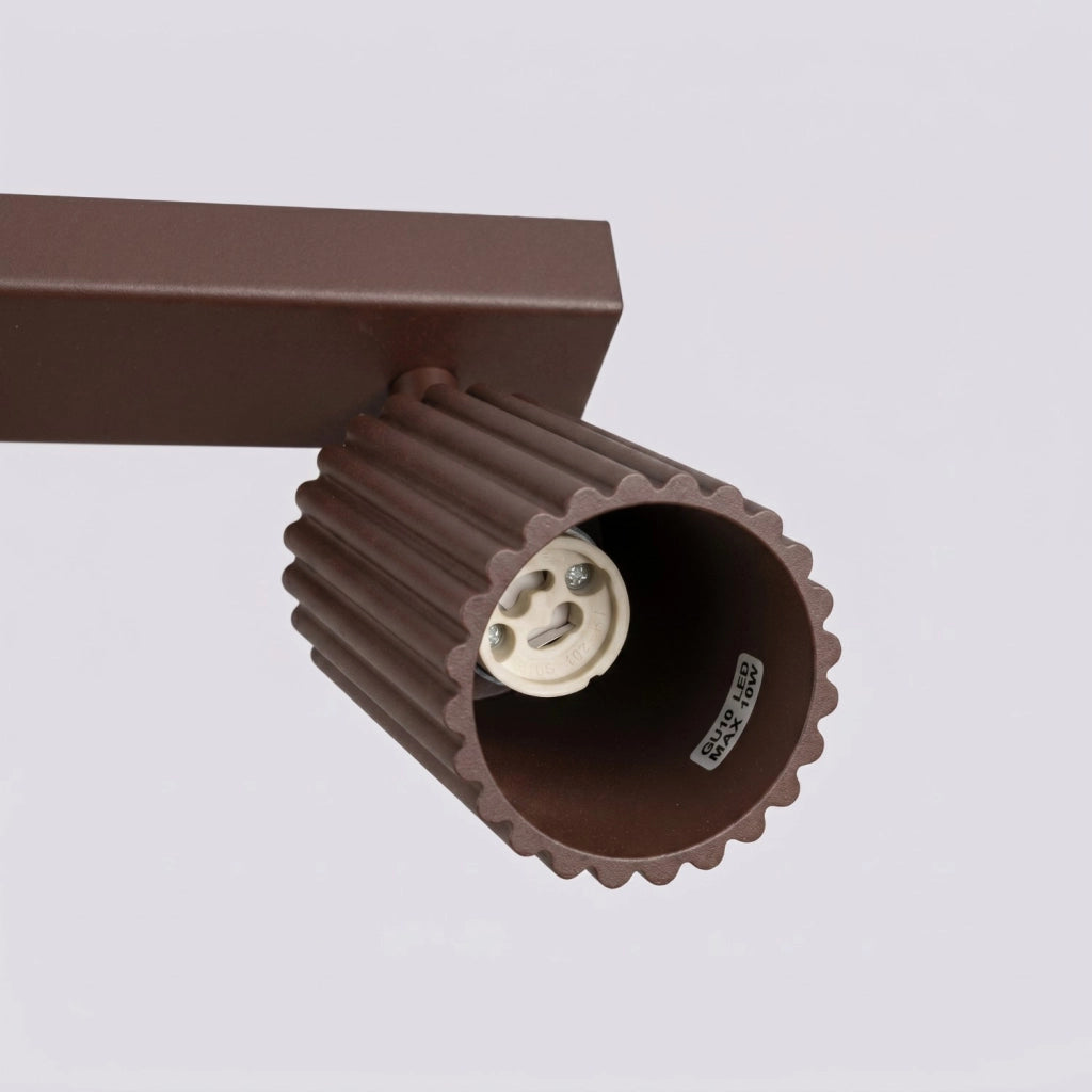 Plafoniera KARBON 3L marrone