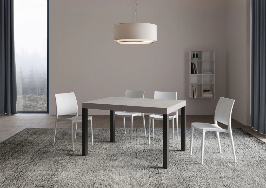 Tavolo Allungabile 120/380x90 cm Everyday Cashmere Gambe Antracite