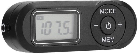Radio FM portatile - schermo LCD da 1,1 pollici - radio DAB - funzione di memoria per 20 stazioni - ricerca automatica/manuale dei canali - eccellente stabilità di ricezione
