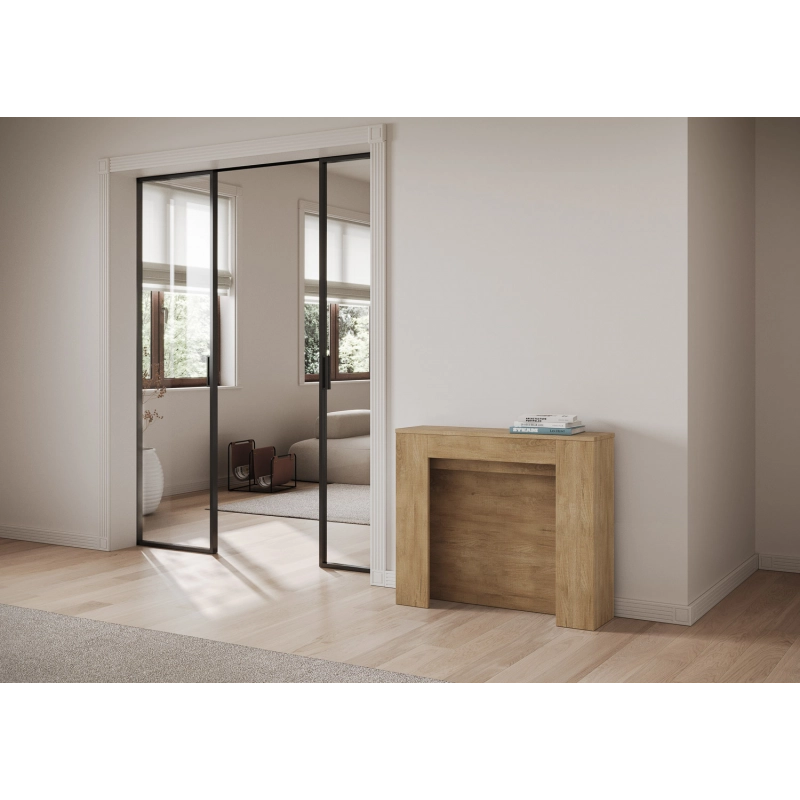 Consolle allungabile 90x25/211 cm Kiba - Quercia Natura