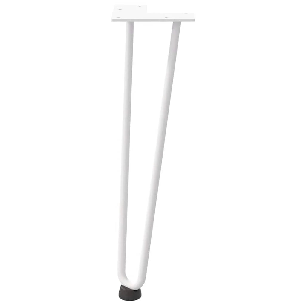 Set di 4 gambe a forcina per tavolino da caffè da 42 cm in acciaio bianco massiccio design moderno 02_0056720