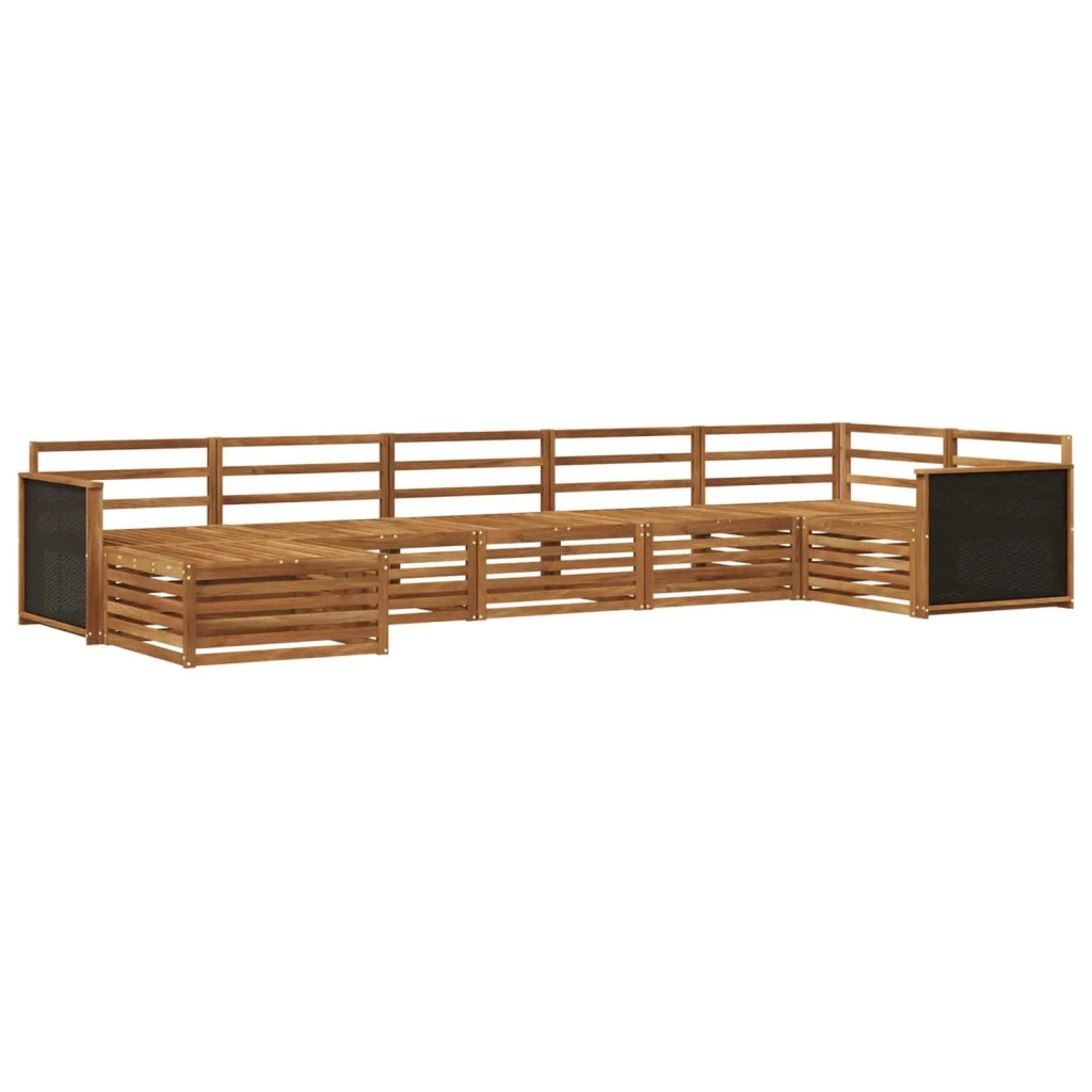 Set di divani da esterno 7 pz Naturale 3383612