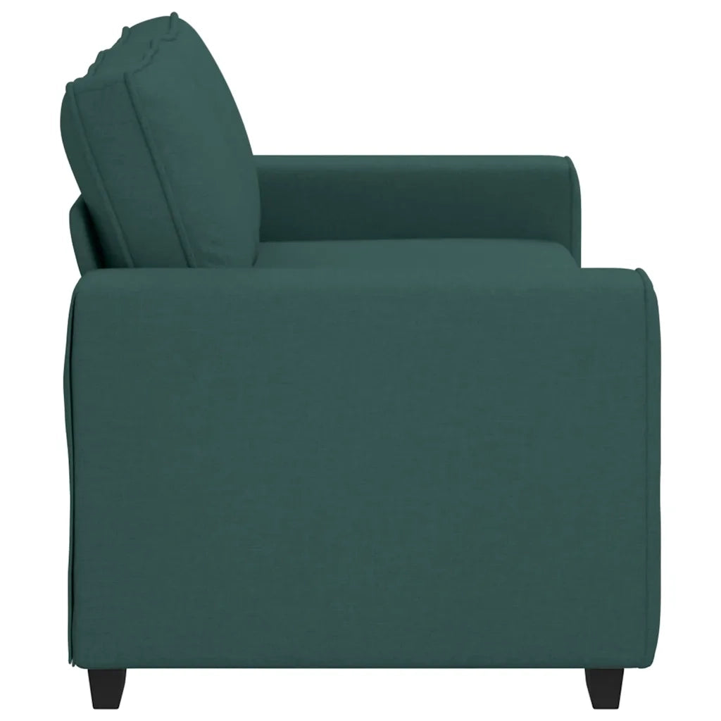 Divano a 2 Posti-Sofa 2 Posti Verde Scuro 140 cm in Tessuto 791455