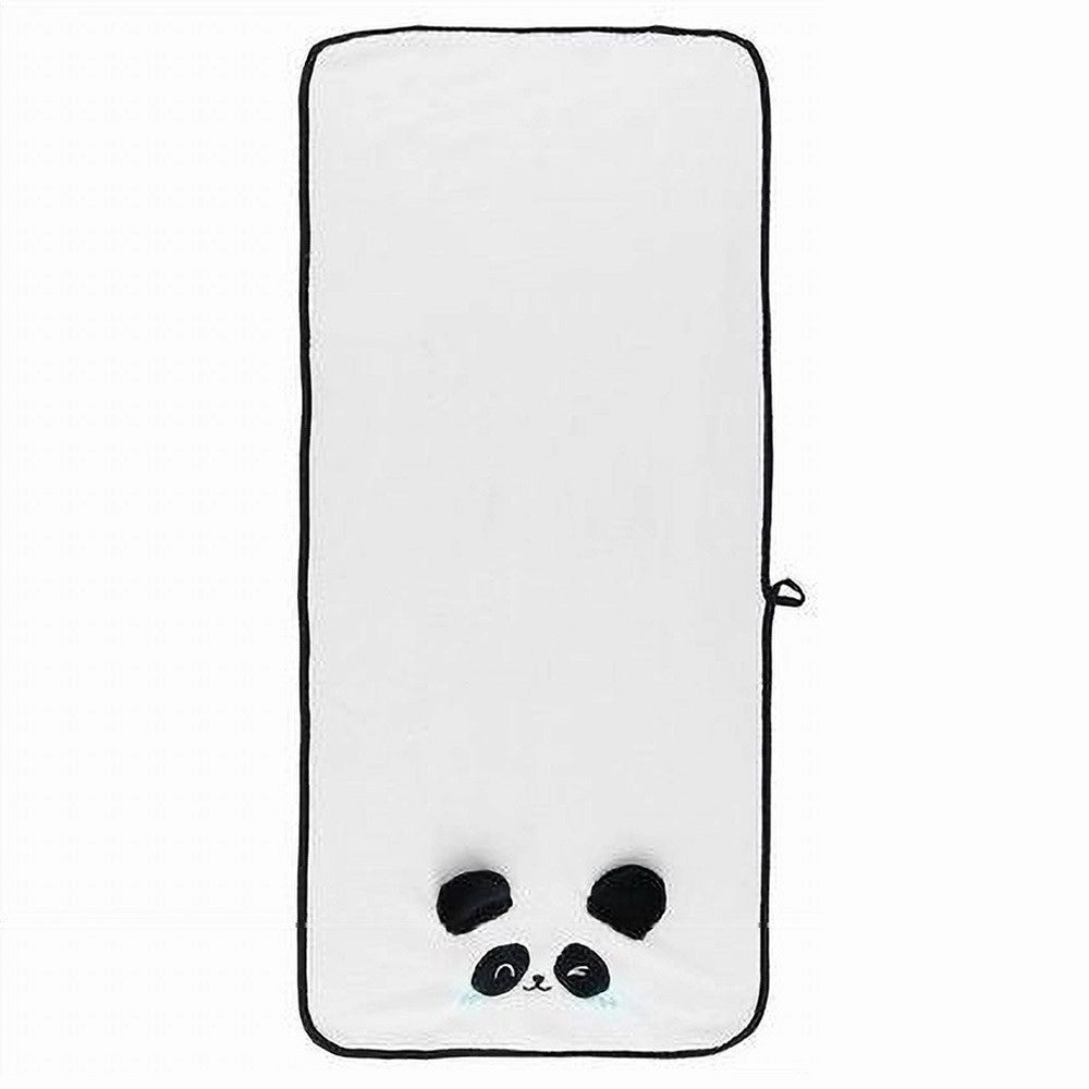 Trade Shop - Asciugamano Viso 34x75 Cm In Tessuto Morbido Con Faccia Panda Bagno Ospite 10733 -