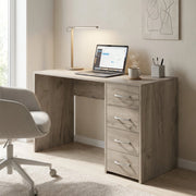 Scrivania Moderna con cassetto in Legno Composito cm 120x70x50 - NIKOLAS