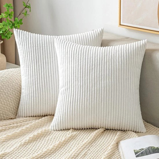 Cuscino Corduroy 50x50 cm, Progettato per un Design Elegante e Rilassante per Ogni Ambiente