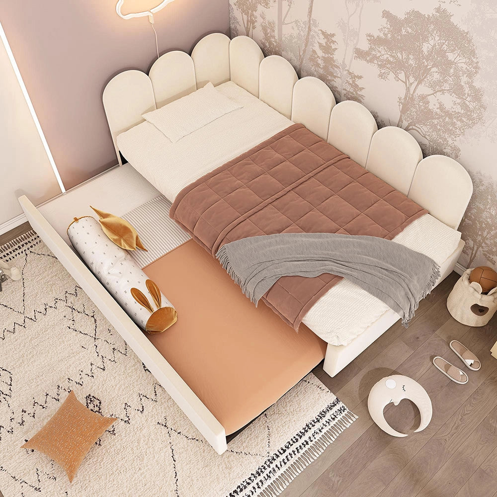 Divano letto daybed - Xylo - 90x200 cm letto nascosto beige