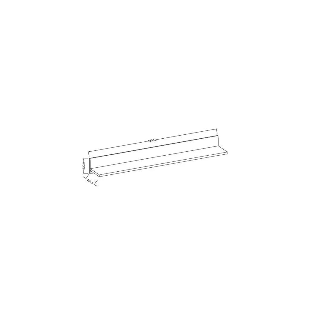 Scaffale BREDA – 180 cm – Bianco opaco e lucido – Design moderno e funzionale