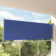 Tenda Laterale Retrattile per Patio 120x300 cm Blu