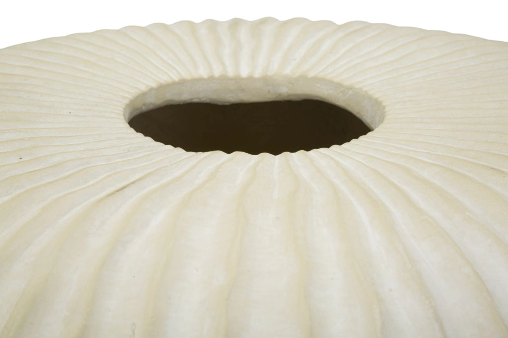 Vaso Icicle Ø40x23 cm in Mgo Crema