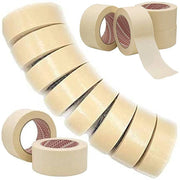 Trade Shop - Nastro Carta Gommata Professionale 6 Rotoli 50x50 Mt Per Mascherature Pittura -