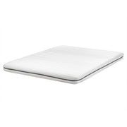 Materasso in schiuma bianco 160 x 200 cm Tessuto poliestere sfoderabile con cerniera EU Misura singola Medium Firm H2