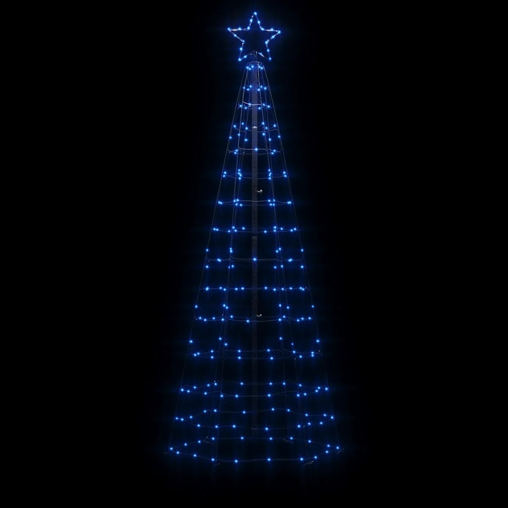 Albero di Natale a LED con Punte 220 LED Blu 180 cm 358103