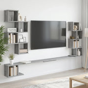 Mensola per TV da muro Sonoma grigio 200 x 15 x 94 cm 8012305
