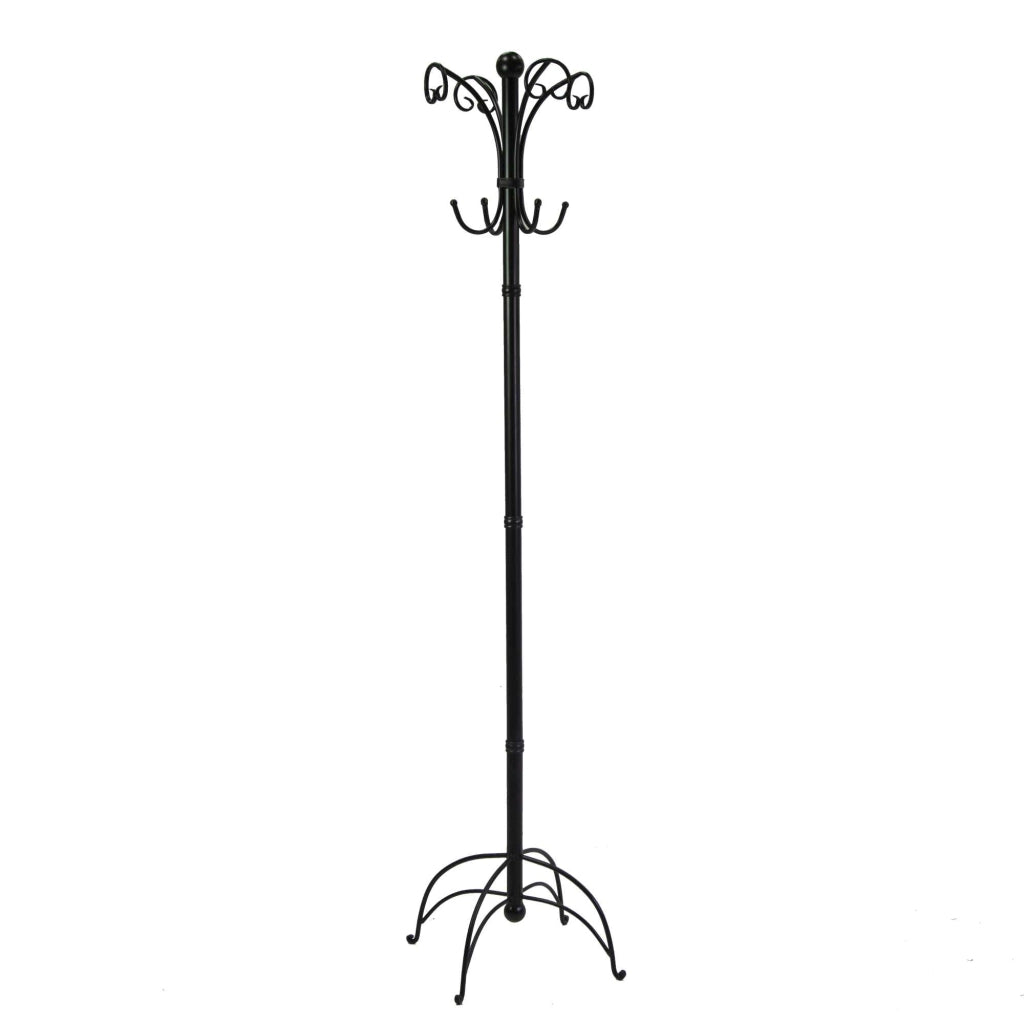 Appendiabiti a Stelo Ø45xh180 cm in Metallo Nero