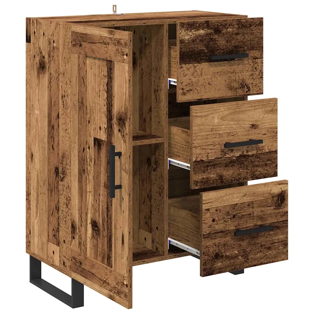 Credenza con Cassetto-Buffet-Armadio da cucina Legno vecchio 69,5 x 34 x 90 cm 822569