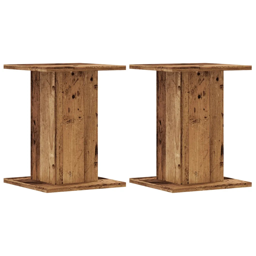 Supporti per Piante 2 pz Legno Vecchio 30x30x40 cm Truciolato 3307853